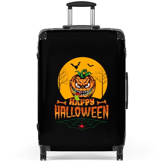 Monster Pumpkin Happy Halloween Celebration Suitcases