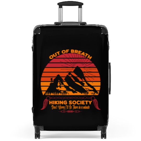 Out of Breath Hiking Society Suitcases