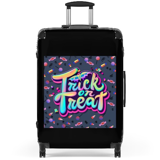 Trick Or TREAT Halloween candy Suitcases Suitcases