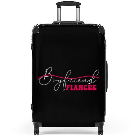 Couple Engagement Engaged Men Funny Fiancee Suitcases