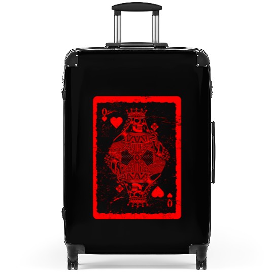 Jack of Hearts Gothic Card Games Halloween Suitcases