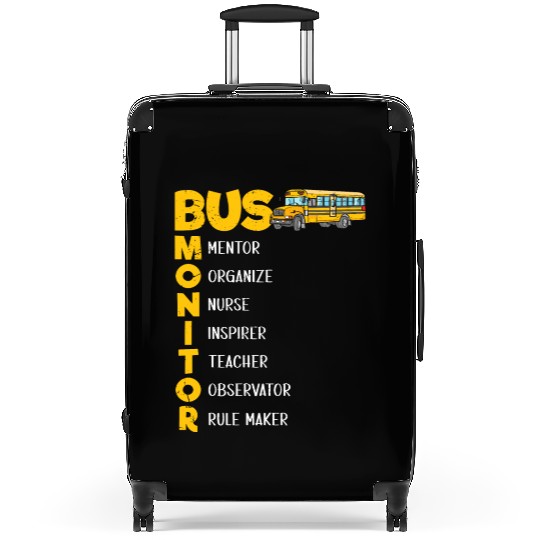 School Bus Aide Women Bus Monitor Suitcases