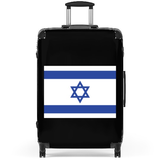 Israeli Flag with Star of David Design Suitcases