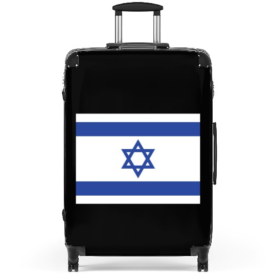 Israeli Flag with Star of David Design Suitcases
