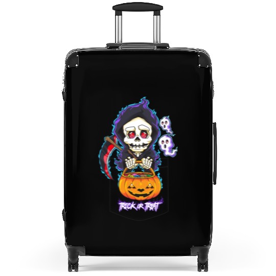 Halloween Pocket Chibi Grim Reaper Trick or Treat Suitcases