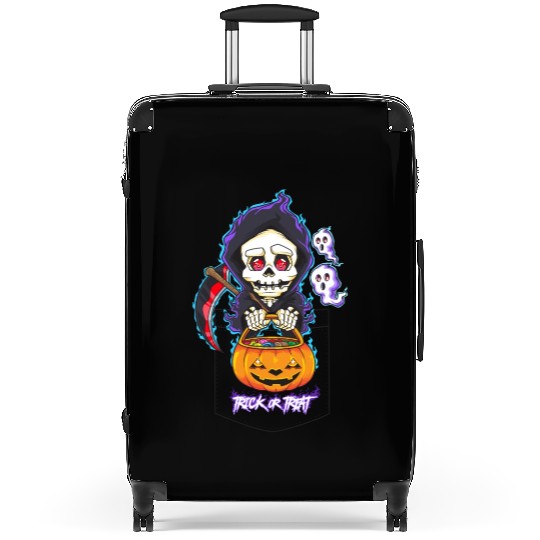 Halloween Pocket Chibi Grim Reaper Trick or Treat Suitcases