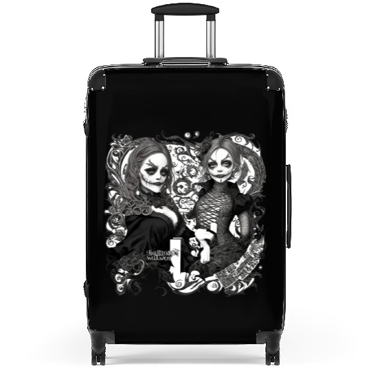 Young witch and pumpkin Halloween 2 Suitcases