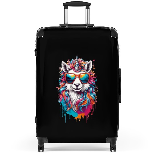 Sparkling Horse Rainbow Unicorn Pony Suitcases