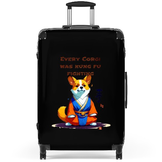 Every corgi was kung fu fighting Suitcases