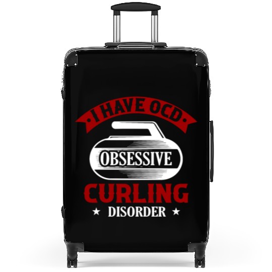 I Have OCD Obsessive Curling Disorder Ice Sport Cu Suitcases