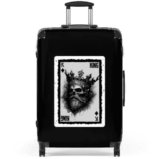 Gothic Card Game Halloween King of Clubs Suitcases