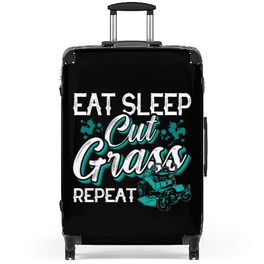 Landscaper Eat Sleep Cut Grass Repeat Landscaping Suitcases