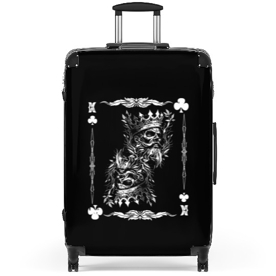 Gothic Card Game Clubs King Creepy Suitcases