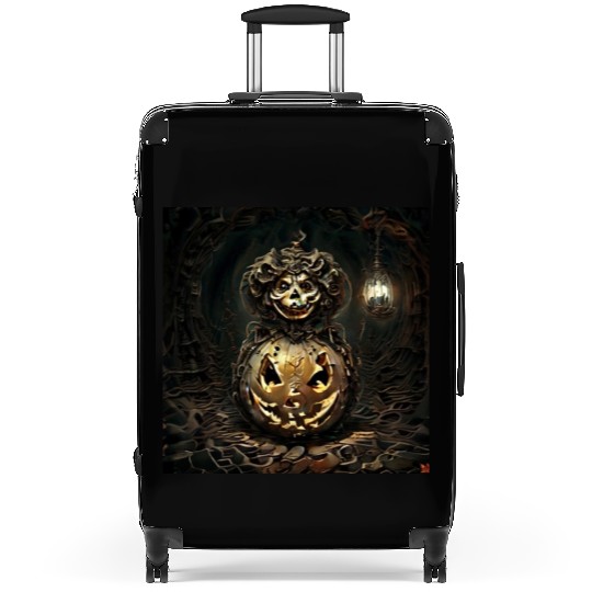 halloween pumpkin Suitcases