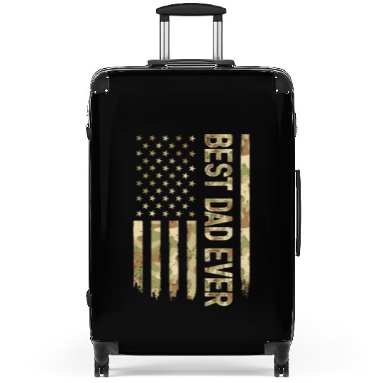 Best Dad Ever Us American Flag Camo Father s Day Suitcases