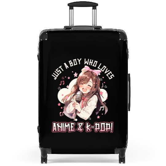 Just a Boy who loves Anime and K-Pop Suitcases