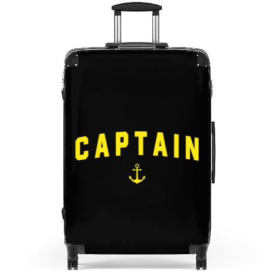 Navy Blue Captain Suitcases