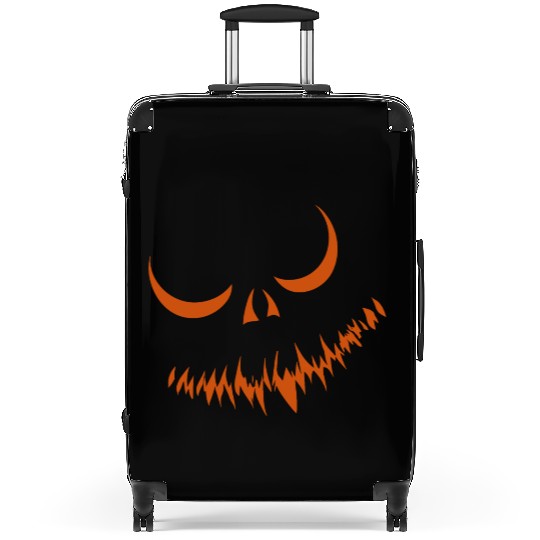 Creepy Jack o Lantern Carved Halloween Pumpkin Suitcases