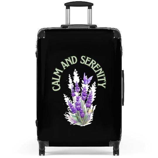 Calm And Serenity Suitcases, lavender flower of calm