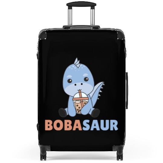 Bobasaur Boba Dinosaur Dino Bubble Tea Suitcases