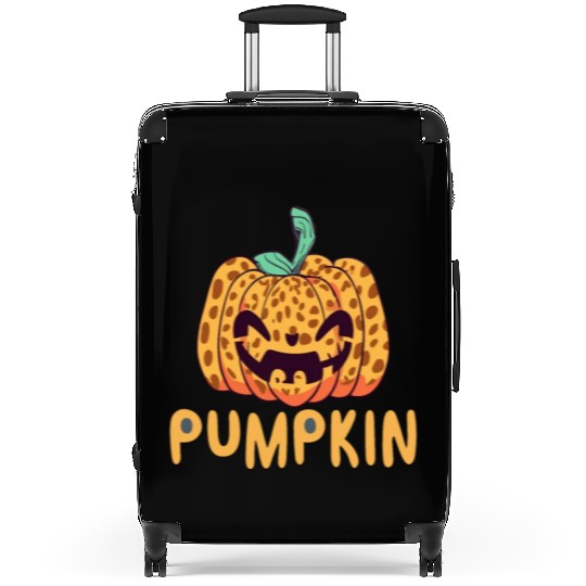 Giant Jack O' Lantern Face | Halloween Pumpkin Suitcases