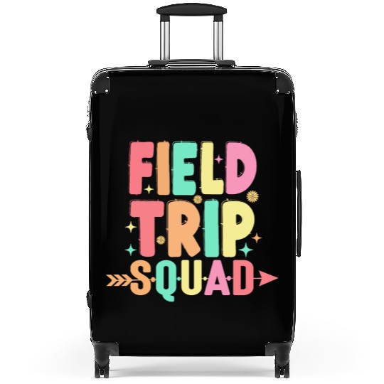 First Grade Field Trip Squad Teacher Students Suitcases