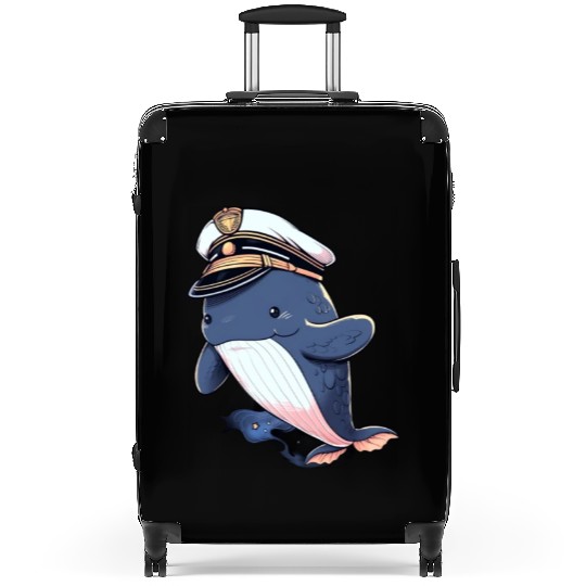 Whale Sailor Cap Boat Captain Cap Boating Whale Suitcases