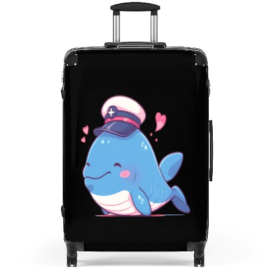 Whale Sailor Cap Boat Captain Cap Boating Whale Suitcases