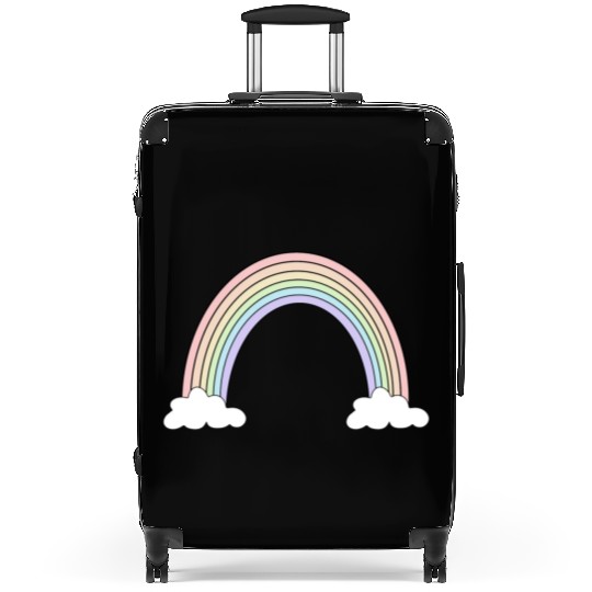 Pastel Rainbow Love Suitcases