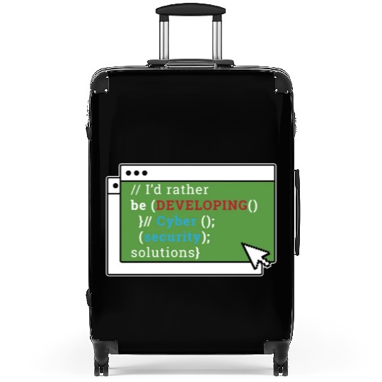Cybersecurity I'd Rather Be Developing Programmer Suitcases