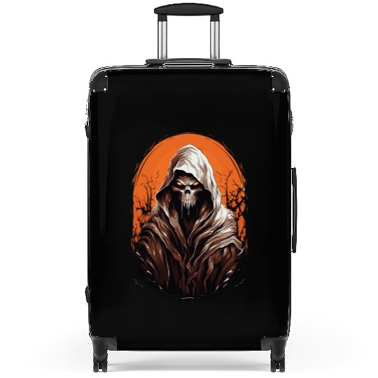 Spooky Halloween Grim Reaper Suitcases