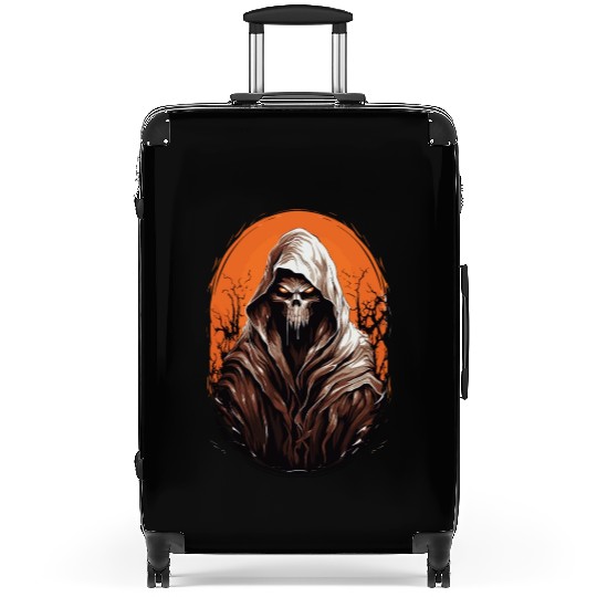 Spooky Halloween Grim Reaper Suitcases