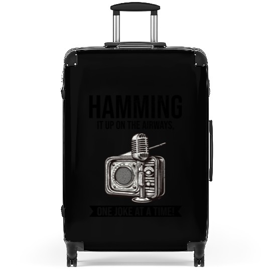 Amateur Vintage Radio Ham Operator Microphone Suitcases
