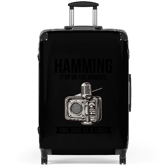 Amateur Vintage Radio Ham Operator Microphone Suitcases