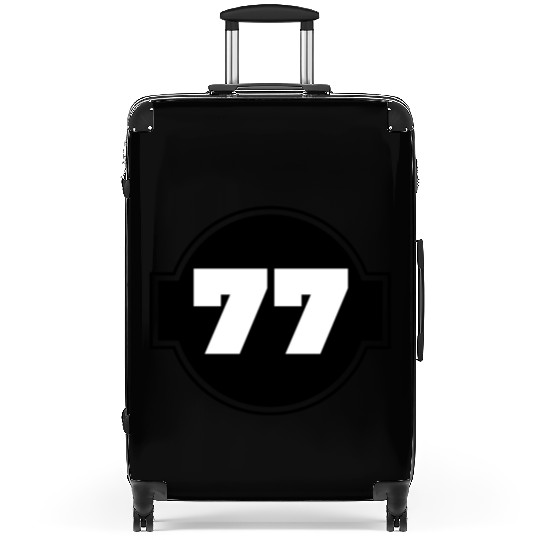 Congratulations 77 Years - Number Seventy-Seven Suitcases