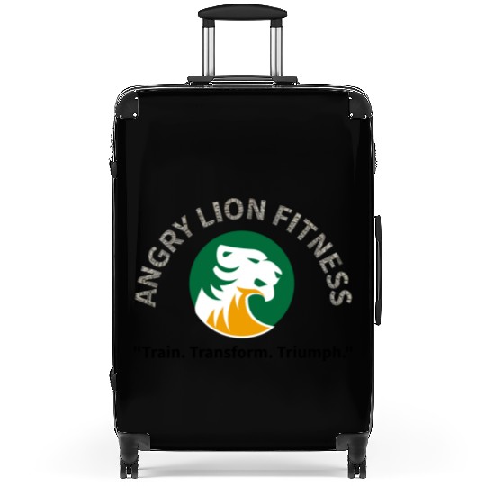 Angry lion motivate Suitcases