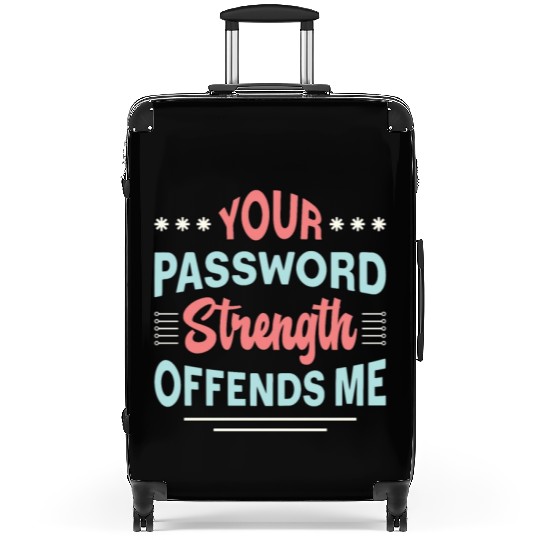 Cybersecurity Your Password Strength Programmer Suitcases
