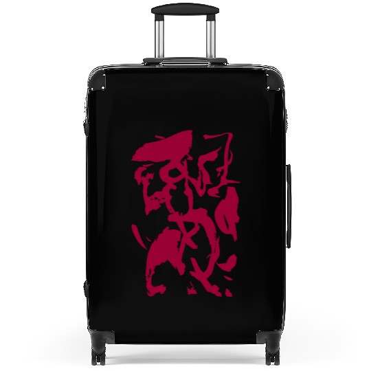 Abstract Ink Pattern Suitcases