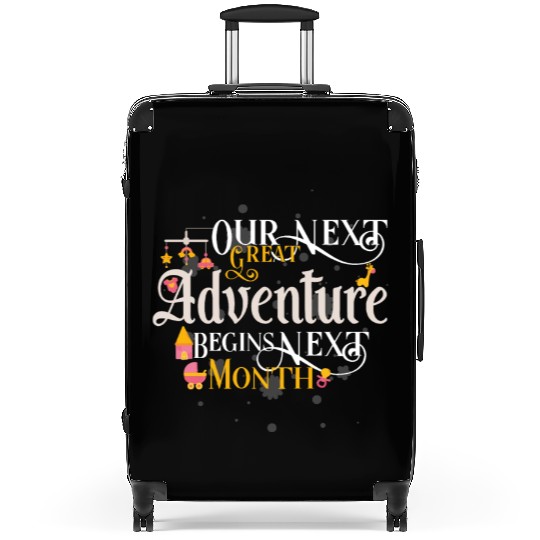 OUR NEXT GREAT Adventure BEGINS Next Month Pregnan Suitcases