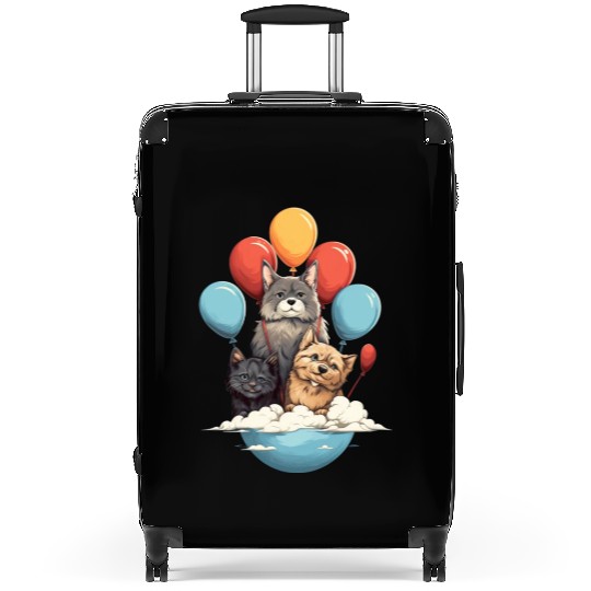 Cats, Dogs & Balloons Suitcases