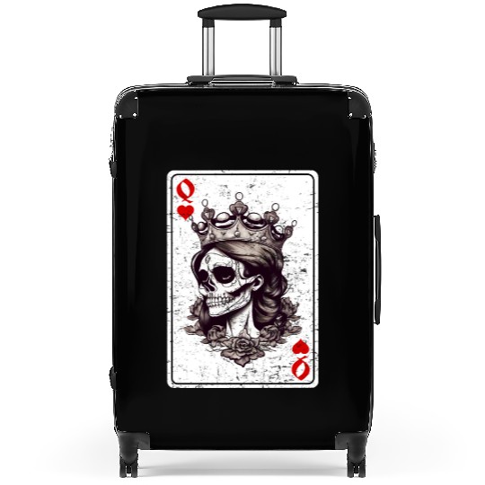 Queen of Hearts Card Game Horror Heart Queen Suitcases