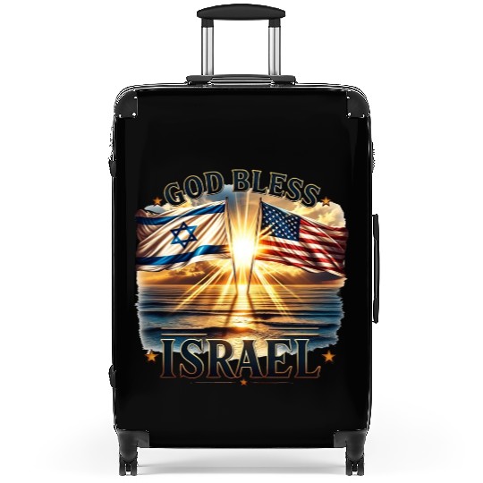 United for Israel God Bless Israel - Promised Land Suitcases