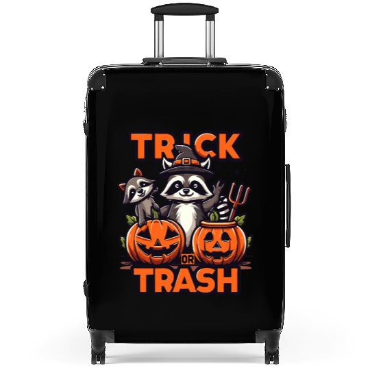 trick or trash,scary halloween Suitcases