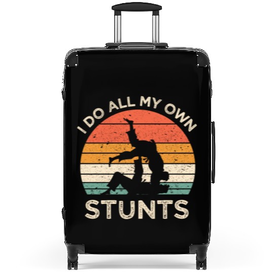 Funny Jiu Jitsu I Do All My Own Stunts BJJ Student Suitcases