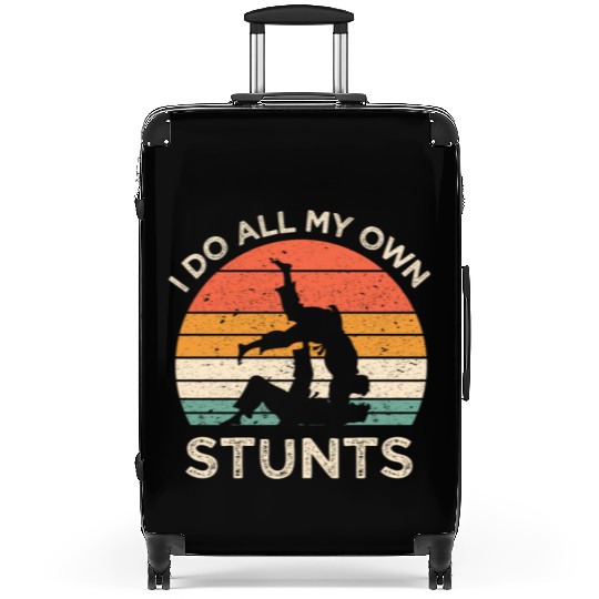 Funny Jiu Jitsu I Do All My Own Stunts BJJ Student Suitcases