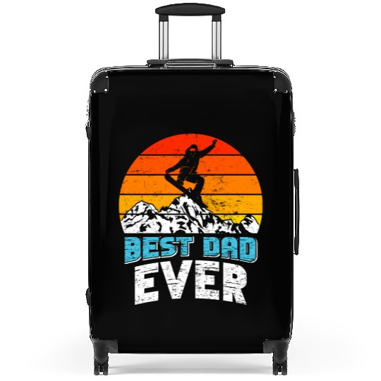 Snowboarder Best Dad Ever Snowboarding Freestyle Suitcases