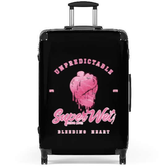 Unpredictable bleeding heart (pale style) Suitcases