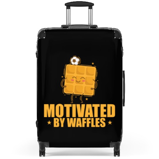 Motivated by Waffles Dough Pastry Snack Suitcases