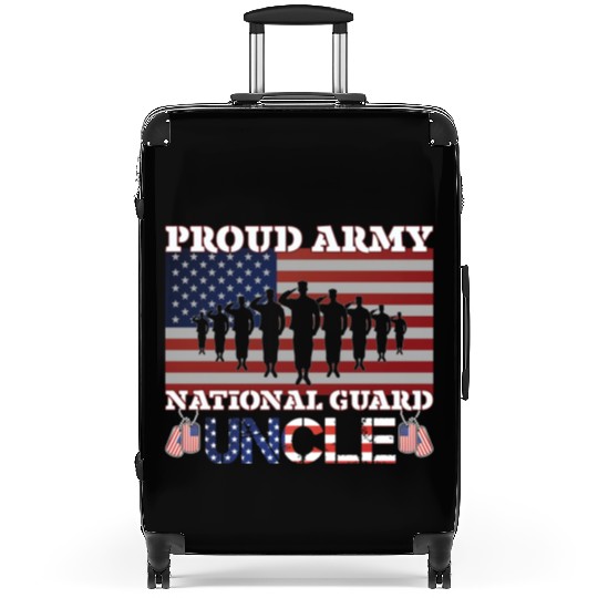 Proud Army National Guard Uncle Suitcases