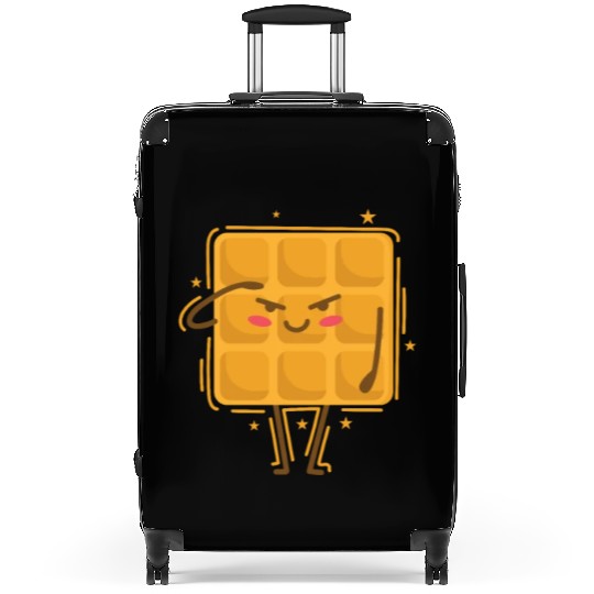 Waffle salutes Pastry Snack Suitcases